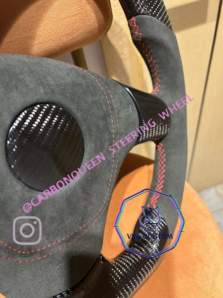 Volante de fibra de carbono real para Chevrolet Corvette C6 Z06 GRIS + CUBIERTAS DE AJUSTE Foto 4 de 4