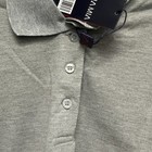 NWT Mia Mia Teen Girl Grey Polo Shirt Short Sleeve, Classic Fit Size M — photo 3