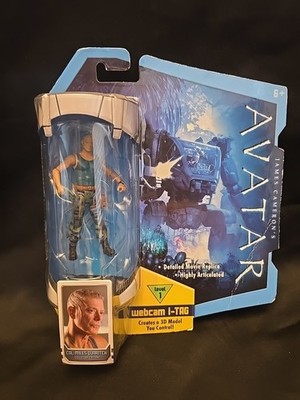 2009 NIP James Cameron's Avatar Col Miles Quaritch 3.75'' Figure Sealed Mattel
