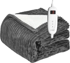 Tefici Heated Blanket Throw Electric Blanket Throw,50"x60" Heating Blanket, 6 Le