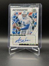2024 Mosaic - Andre Ware Autograph White Mosaic Prizm /25 #AM-AWE Detroit Lions