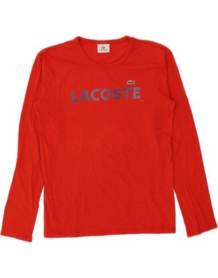 Lacoste Jungen Grafik Top Langarm 13-14 Jahre Rot BE02