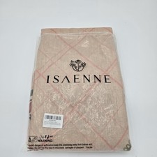 ISAENNE French Style Linen Blend Tablecloth 67" x 118" Floral Pattern Heavy Duty