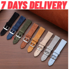 Suede Leather Watch Strap Band 18mm 19mm 20mm 22mm Vintage Watch Band