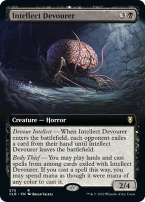 1x Intellect Devourer - Foil - Extended Art MTG - Commander Legends: Battle for