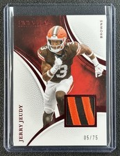 JERRY JEUDY 2025 PANINI IMMACULATE COLL #78 JERSEY PATCH RED 5/75 BROWNS