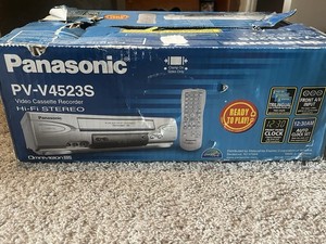 Panasonic PV-V4523S  HiFi Omnivision VHS VCR Recorder NEW OPEN BOX