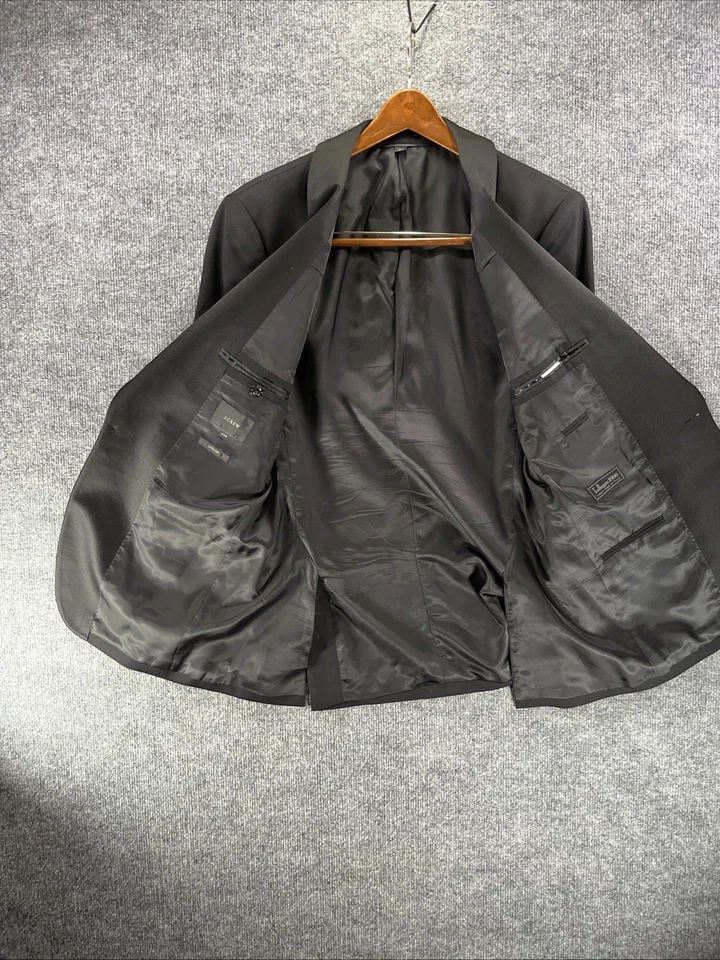Chaqueta Esmoquin JCrew Ludlow 40R Negro Lana Chal Cuello Tollegno 1900 Ita G2U Foto 3 de 4