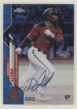 2020 Topps Chrome Rookie Blue Wave Refractor /150 Domingo Leyba #RA-DL Auto nd3