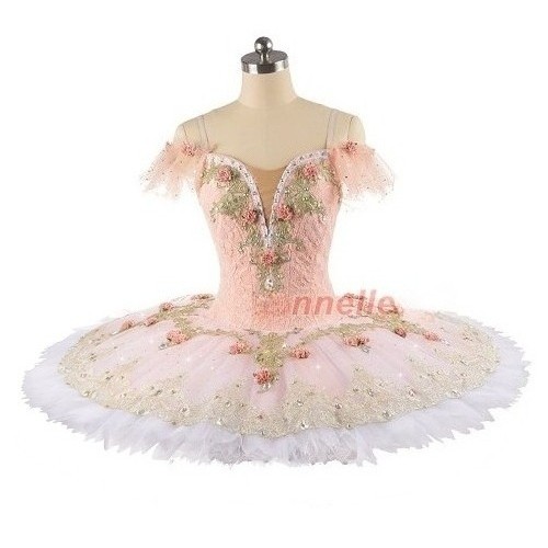 Disfraces Tutú Plato Ballet Ballet Clásico Melocotón Rosa Profesional