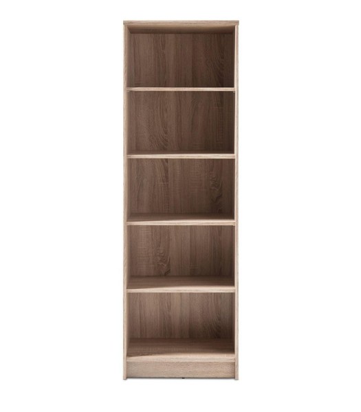 Regal BüCherregal Standregal Wohnzimmerregal Aktenregal 5 FäCher Eiche Sonoma-image