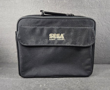 Vintage Official Sega Game Gear Carrying Case Black Canvas Bag w/ Strap