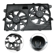 FO3115177 Dual Radiator Condenser Cooling Fan Assembly For Ford Edge MKX Lincoln