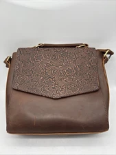 Roma Leathers Concealed Carry X-Body Shoulder Bag 9011 BN