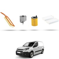 Hoffcar Wartungsset - 4 Filter FüR Citroen Berlingo II 1.6 Hdi FAP 82 Kw Ab 20
