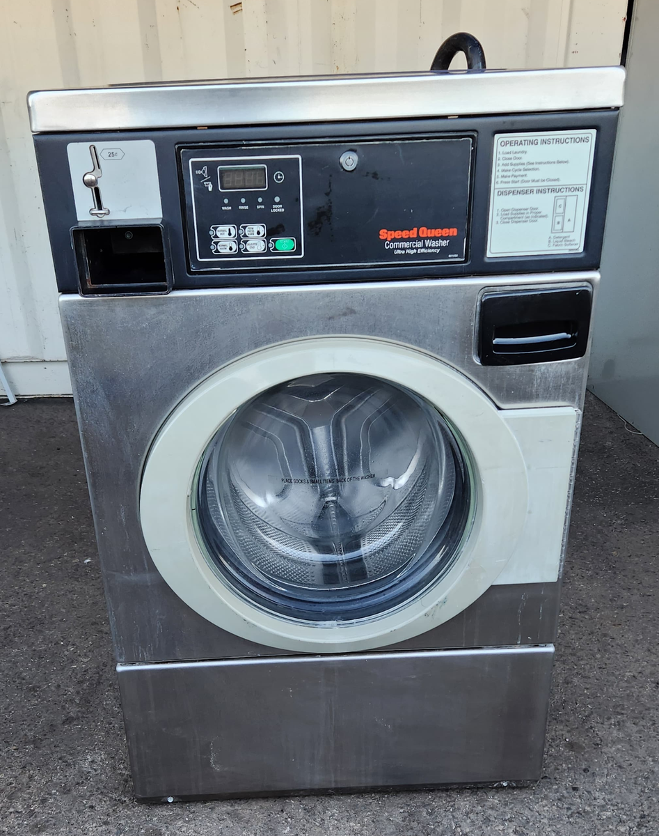SPEED QUEEN COIN-OP FRONT LOAD WASHER MODEL SFNLCFSG111TN01 SN