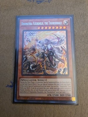 Dogmatika Fleurdelis, the Thunderbolt DOOD-EN026 Secret Rare 1st Ed NM Yu-Gi-Oh!