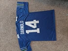 Sam Darnold Signed Seattle Seahawks Custom Blue Football Jersey. Beckett COA