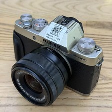 Fujifilm X-T100 XT100 Silver 24.2MP Mirrorless Camera