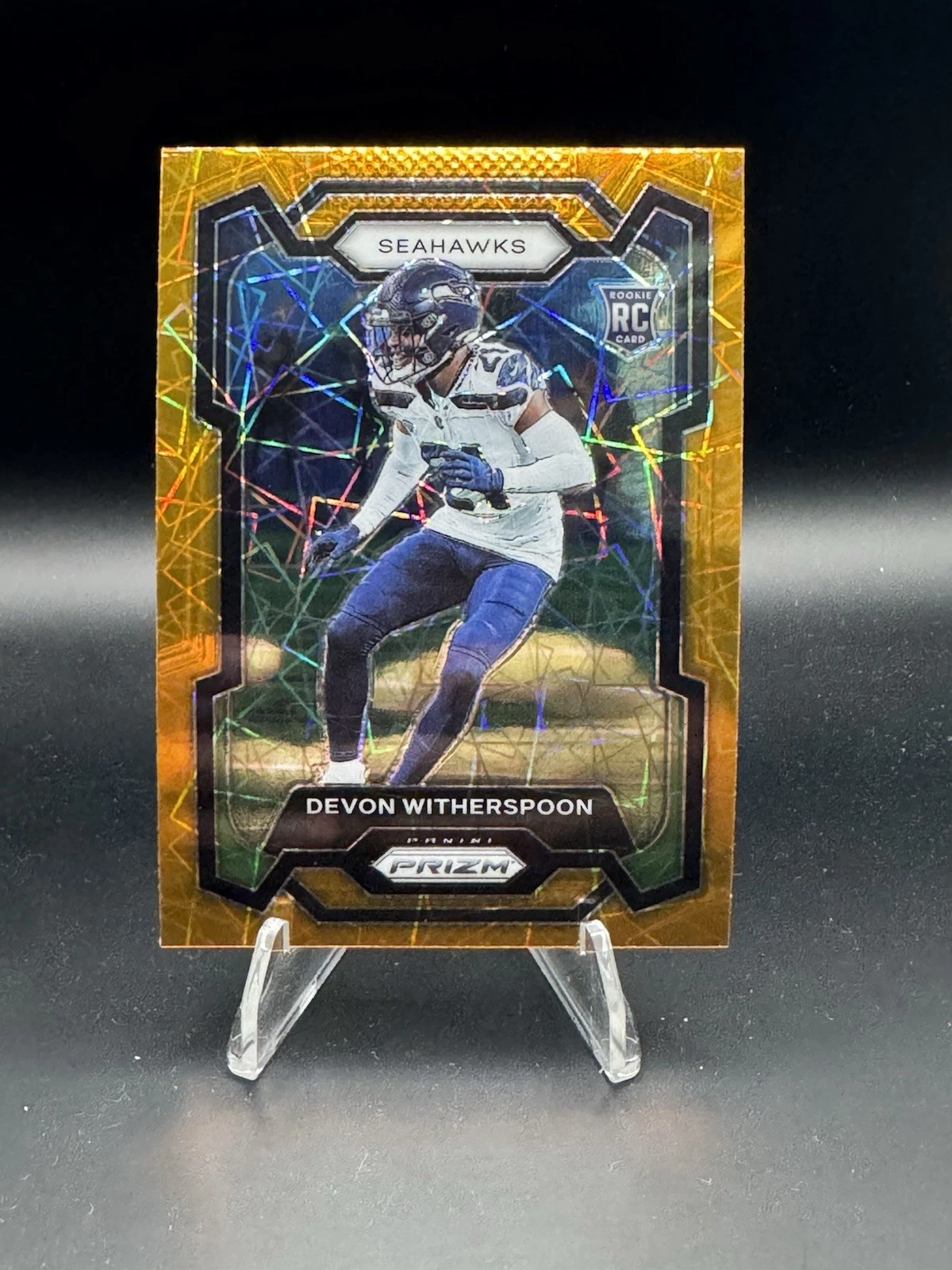 2023 Panini Prizm - Rookies Devon Witherspoon #389 Orange Ice Prizm (RC)