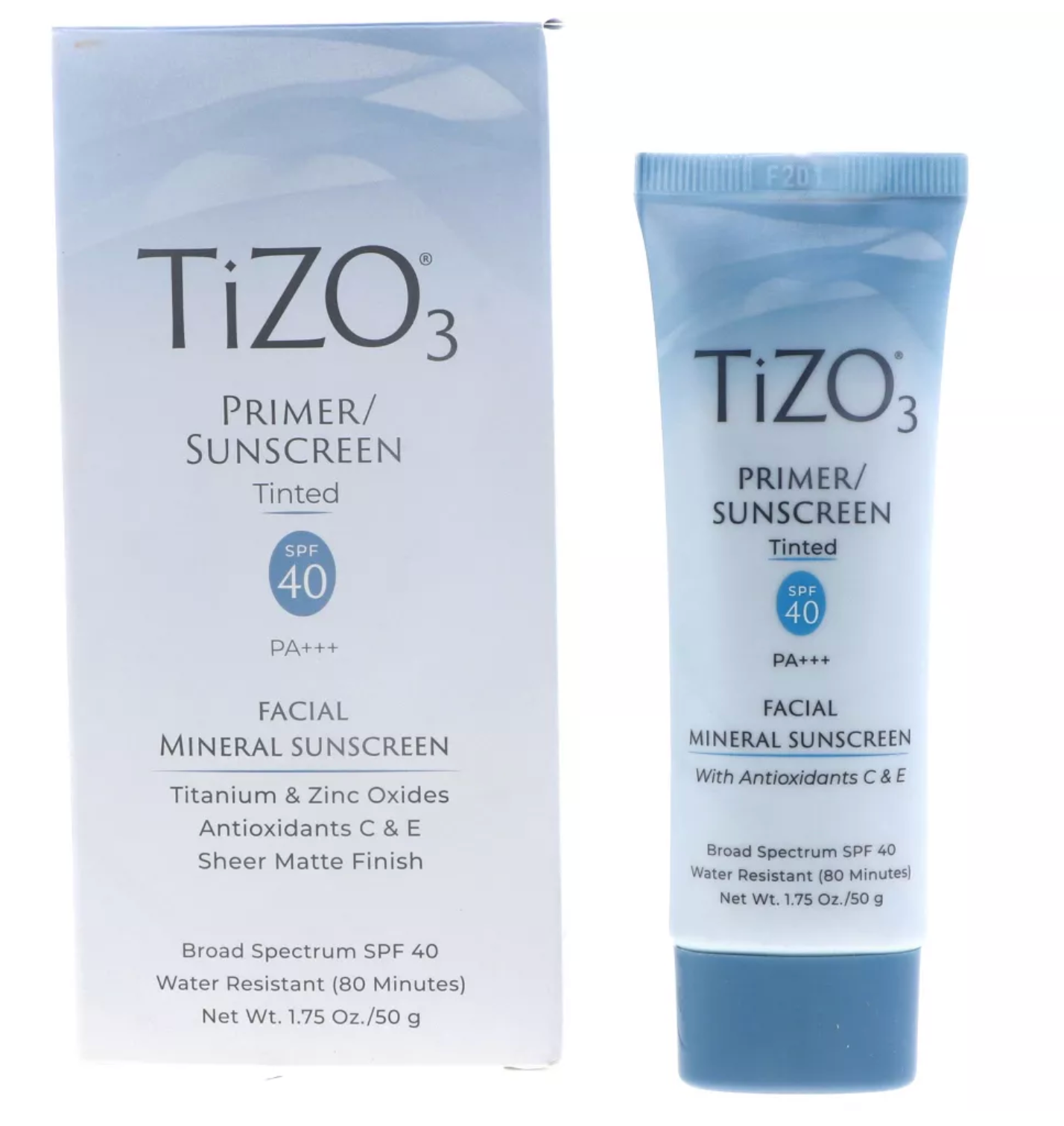 TIZO TiZO3 Facial Mineral Sunscreen Tinted SPF40, 1.75 oz