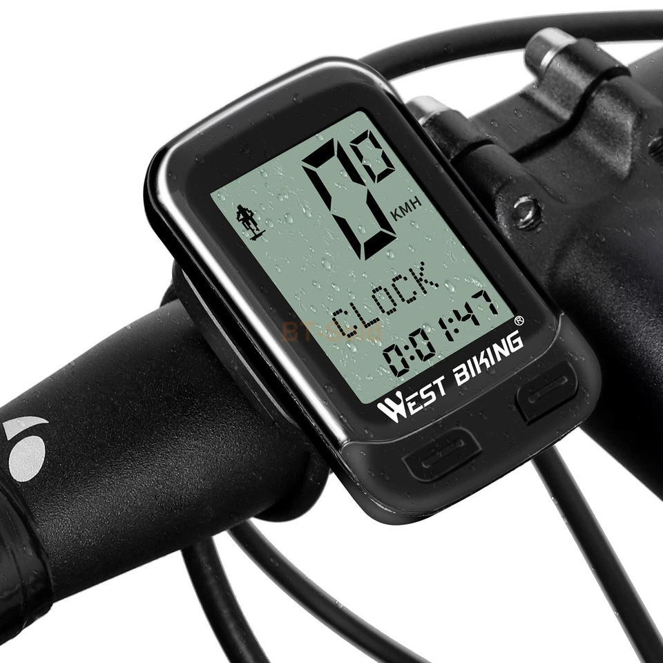 Wireless Bicycle Computer Waterproof LCD Bike Speedometer Odometer for Cycling - Image 4 of 4