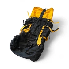 The North Face TNF Spectrum Internal Frame Backpack 90L Hiking- Black Yellow