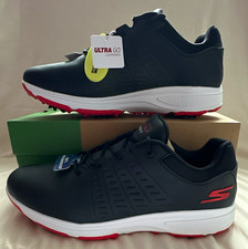 SKECHERS GO GOLF Torque 2 Waterproof Shoes Black/Red UK 9.5