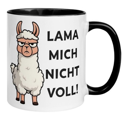 Tasse Lama    Lama mich nicht voll    lustiger Lama Geschenk Becher