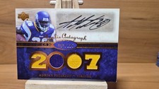Adrian Peterson 2007 Upper Deck Premier  Rookie Materials Auto GOLD 083/125