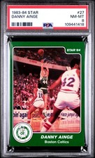 1983-84 Star #27 Danny Ainge PSA 8 Boston Celtics