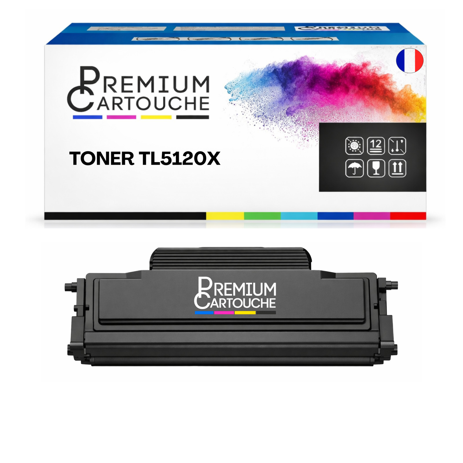 Toner compatible Pantum TL410X noir idéal pour imprimer les rapports d'étudiants et télétravail