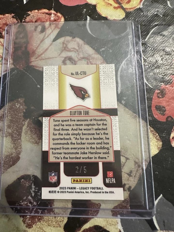 Clayton Tune Under The Lights Mini Card /5 - Image 2 of 2