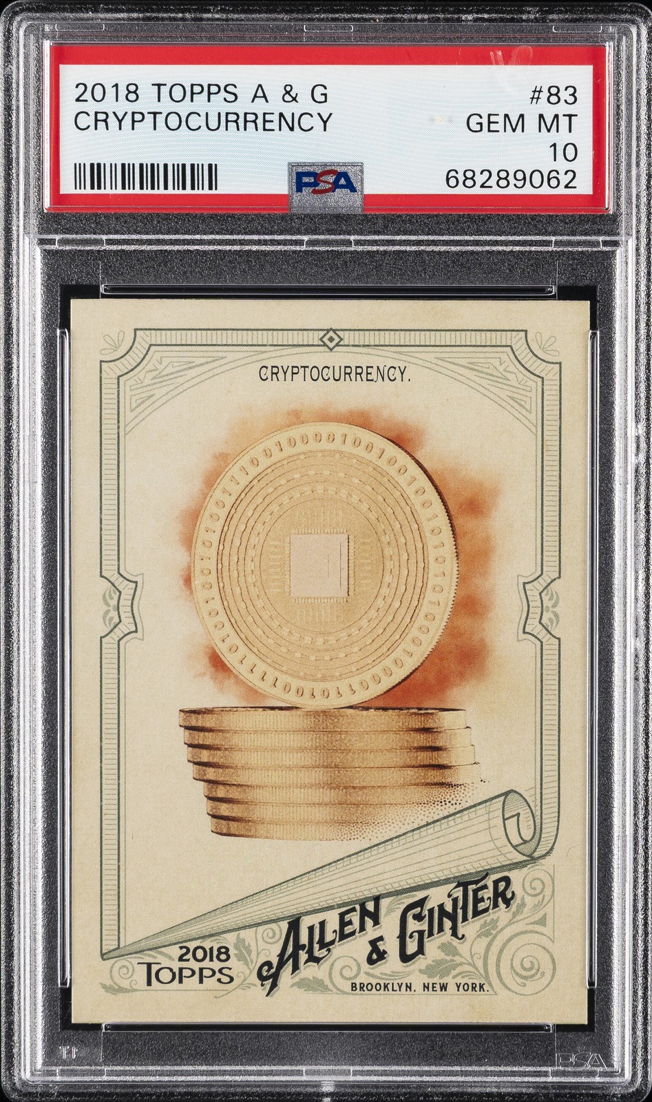 2018 ALLEN & GINTER #83 CRYPTOCURRENCY PSA 10