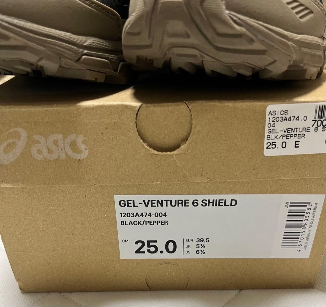 Asics GEL-Venture 6 Shield Men's Sneakers Black Pepper 25cm Near Mint image 10