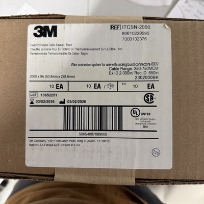 3M Heat Shrink ITCSN-2000 2 x9  10pcs Per Box