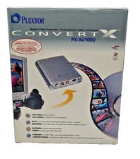 Plextor PX-AV100U Video Capture Device – Convert VHS/DVD to MPEG/MP4 – New