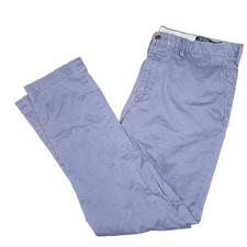 Polo Ralph Lauren Slim Stretch Chino Pants Mens 38x34 Blue Gray Cotton Twill
