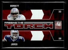 2009 Donruss Elite Passing the Torch Red Tony Dorsett/Felix Jones 102/999 Dallas