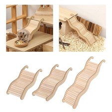 Hamster Climbing Toy Hamster Cage Cage Accessories Indoor Wooden Ladder Bridge