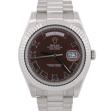 Unpolished 2020 Rolex Day-Date II President 218239 18K 41mm Bronze Box Papers