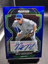 2022 Panini Prizm Draft Picks Blue Prizm Auto /99 Nick Morabito #PDP75 Auto