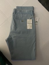 Tommy Bahama Pants Boracay Solid Flat Front Dockside ALPINE T115496 34x34 138