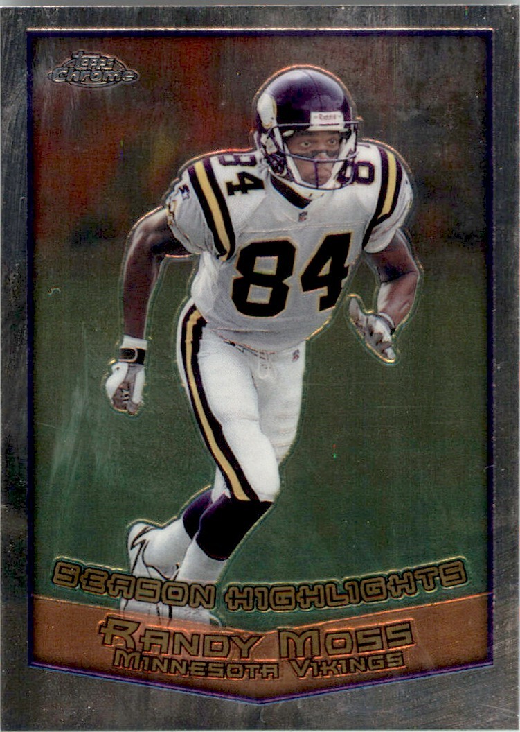 1999 TOPPS CHROME RANDY MOSS 2nd Year MINNESOTA VIKINGS #126 NM