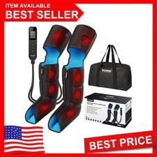 FIT KING Air Compression Leg Massager with Heat Circulation Relief New