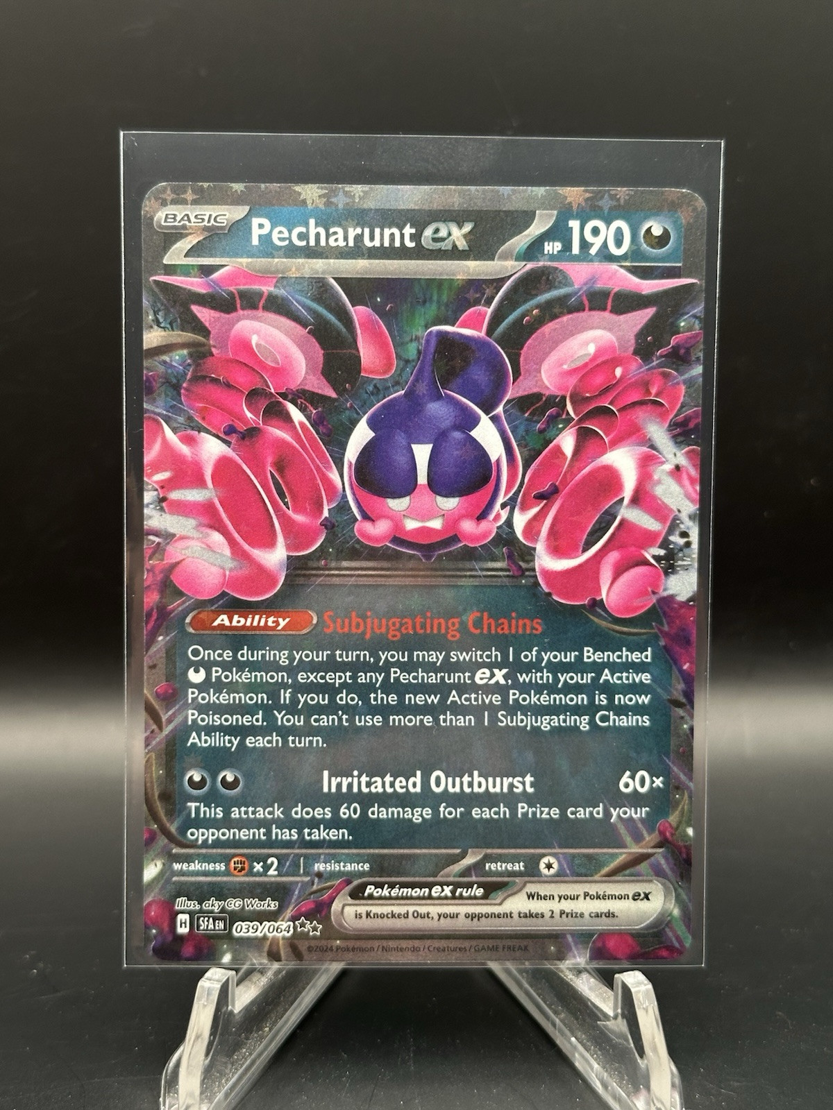 Pecharunt ex 039/064 Sv: Shrouded Fable Holo Pokemon Tcg Cards Mint Nm A1
