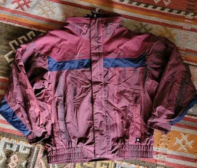 columbia Bugaboo Madhappy Shell jacket men Medium Snowboard Ski Maroon Omnitech 