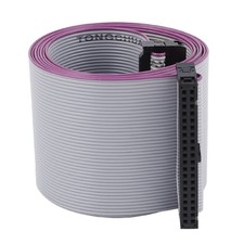 IDC 40-Pin Female to Female Connector Motherboard Flat Ribbon Cable 118cm L