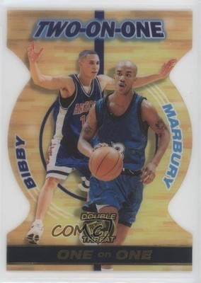 1998 Double Threat Two On One Mike Bibby Stephon Marbury #TO8 Rookie RC 0rl8