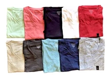 Banana Republic Men's Short Sleeve V Neck Tee Vee Premium-Wash T-Shirt S M L XL